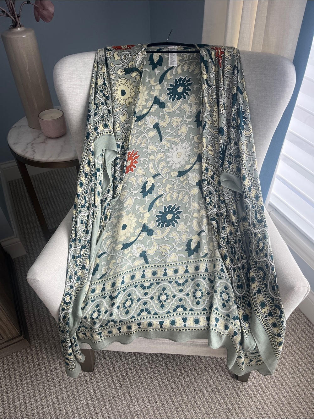 Free People Magic Dance Border Print Kimono Duster